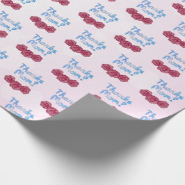 Bedankt Moeder met Anjer Bloem voor Moederdag Cadeaupapier