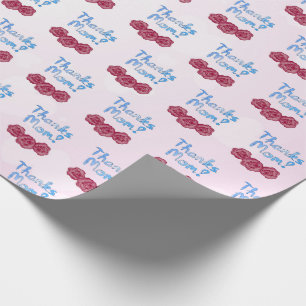 Bedankt Moeder met Anjer Bloem voor Moederdag Cadeaupapier