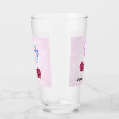 Bedankt Moeder met Anjer Bloem voor Moederdag Glas (Links)