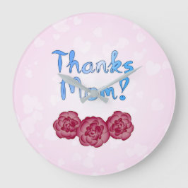 Bedankt Moeder met Anjer Bloem voor Moederdag Grote Klok