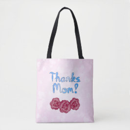 Bedankt Moeder met Anjer Bloem voor Moederdag Tote Bag