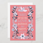 Bedankt, Moeder Scandinavische volkskunst waarderi Feestdagenkaart (Voorkant / Achterkant)