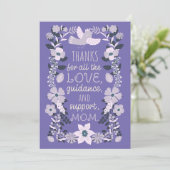 Bedankt, Moeder Scandinavische volkskunst waarderi Feestdagenkaart (Staand voorkant)