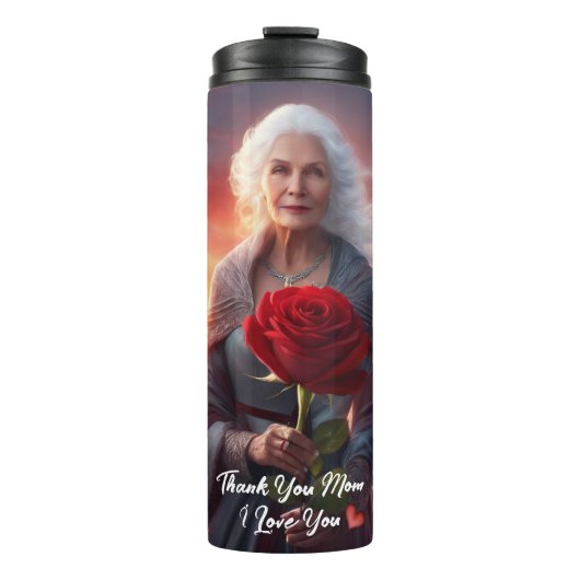 Bedankt Moeder-Thermische Tumbler Thermosbeker (Voorkant)