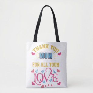 Bedankt moeder voor al je liefde, hart tote bag