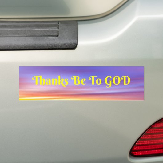 Bedankt moeten op de bumpersticker worden aangebra (Op auto)