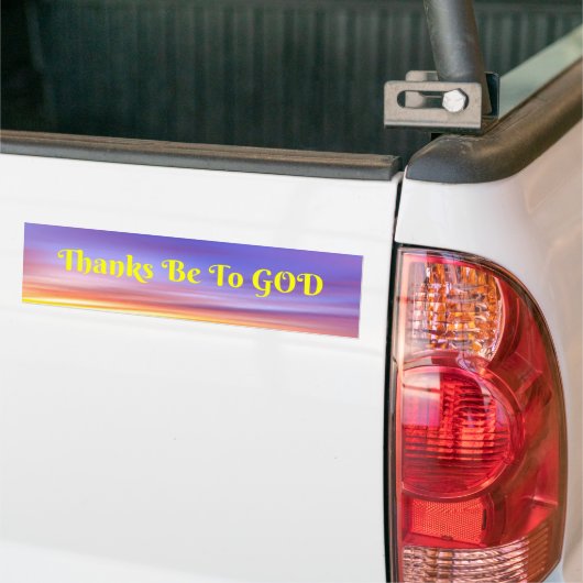 Bedankt moeten op de bumpersticker worden aangebra (Op Truck)