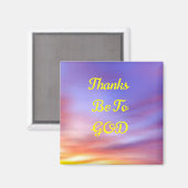 Bedankt moeten op een GOD magneet zijn (Voorkant / Achterkant)