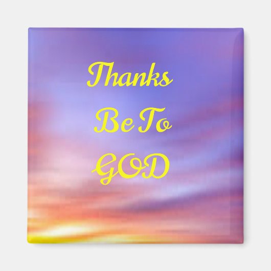 Bedankt moeten op een GOD magneet zijn (Voorkant)