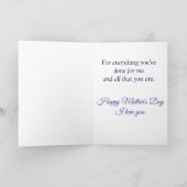 Bedankt Mom llama Moederdag Kaart (Binnen)