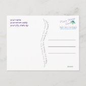 Bedankt Monogram Briefkaart (Achterkant)