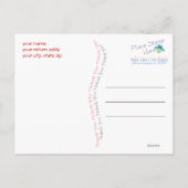 Bedankt Monogram Briefkaart (Achterkant)