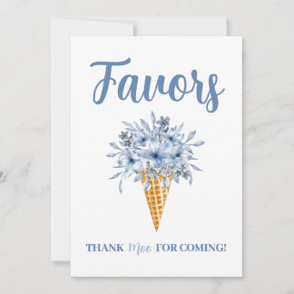 Bedankt Moo voor het komen teken Kaart