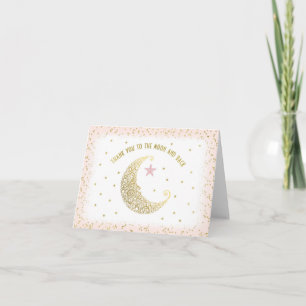 Bedankt Moon en Back Twinkle Little Star Pink