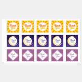 Bedankt Multi Pattern Label Sticker Vel (Vel)