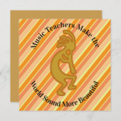 Bedankt Muziekleraar Kokopelli-waardering (Voorkant / Achterkant)