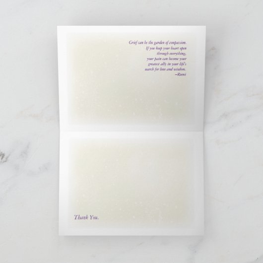 Bedankt (na het verlies van een dierbare) (Binnen)