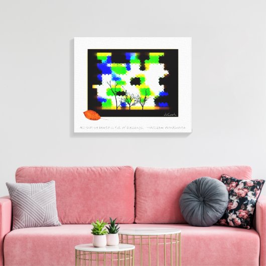 Bedankt najaar canvas afdruk (Insitu (Woonkamer))