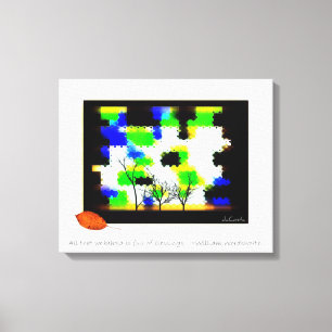 Bedankt najaar canvas afdruk