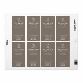 Bedankt Neutraal Beige Schoonheid Verzendlabel (Full Sheet)