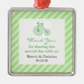 Bedankt Neutral Green Baby shower Favor Ornament (Voorkant)