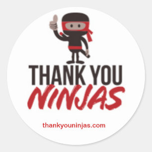 Bedankt Ninjas Stickers