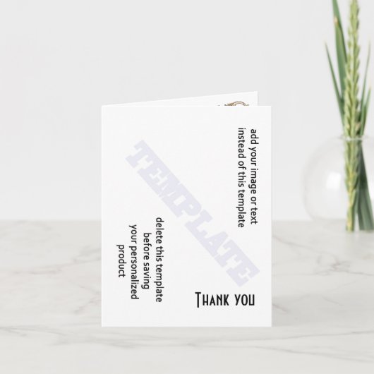 Bedankt notitie sjabloon (Voorkant)