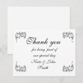 Bedankt notitie Sjabloon Briefkaart (Voorkant / Achterkant)