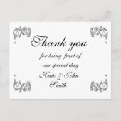 Bedankt notitie Sjabloon Briefkaart (Voorkant)