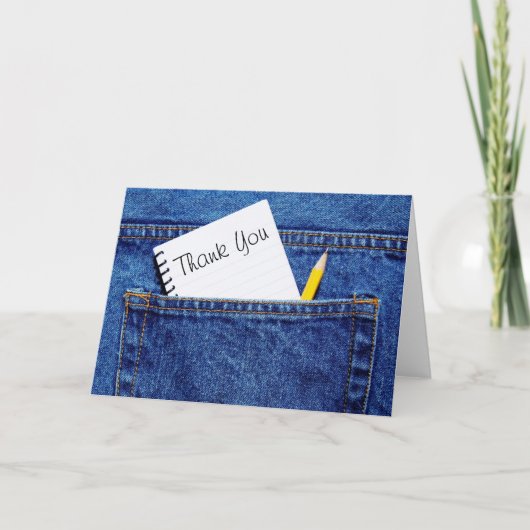 Bedankt Notitieboek in Pocket (Voorkant)