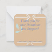 Bedankt Notitiekaartje (Achterkant)