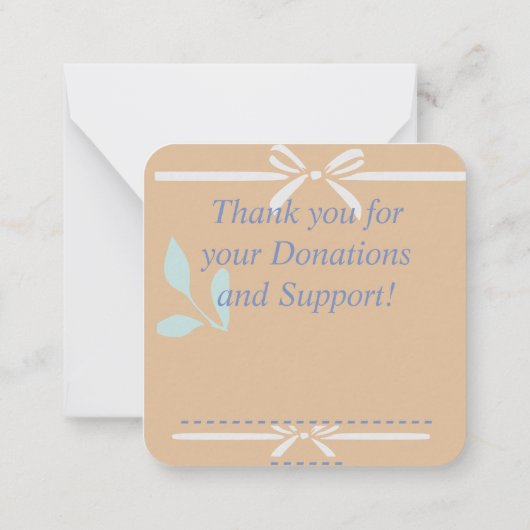 Bedankt Notitiekaartje (Achterkant)