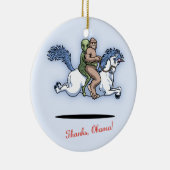 Bedankt, Obama! Keramisch Ornament (Rechts)