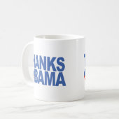 Bedankt Obama Koffiemok (Voorkant links)