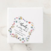 Bedankt om bij ons te blijven bloemengunst bedankjes labels (In situ)