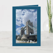 Bedankt om daar te zijn kaart. (Voorkant)