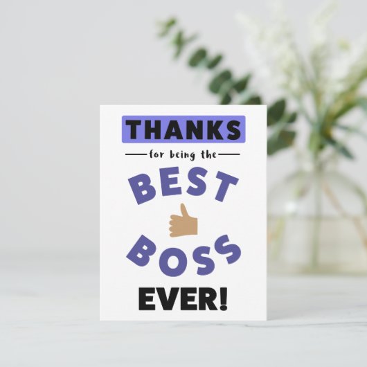 Bedankt om de beste baas ooit te zijn (Staand voorkant)