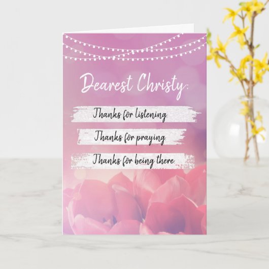 Bedankt om de meest vertrouwde Kaart te zijn (Gele Bloem)