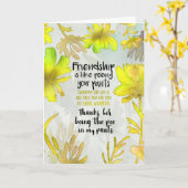 Bedankt om de Pee te zijn in mijn ouders Kaart (Gele Bloem)