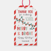 Bedankt om de school vrolijk en vrolijk te maken cadeaulabel (Voorkant)