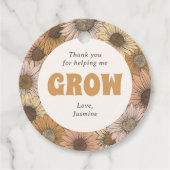 Bedankt om de waardering van leerkrachten te vergr bedankjes labels (Voorkant)