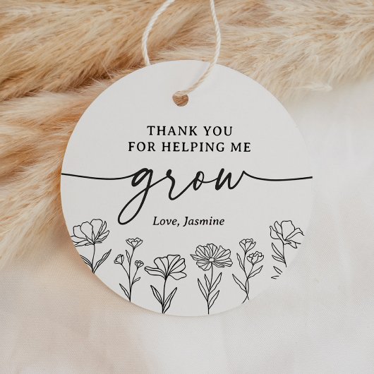 Bedankt om de waardering van leerkrachten te vergr bedankjes labels