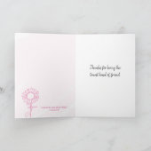 Bedankt om de ware vriend te zijn kaart (Binnen)