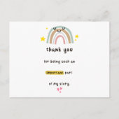 Bedankt om deel uit te maken van mijn verhaal Kaar Briefkaart (Voorkant)