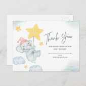 Bedankt om deel uit te maken van ons baby shower briefkaart (Voorkant / Achterkant)