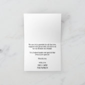 Bedankt om deel uit te maken van onze bruiloft dan kaart (Binnen)