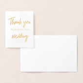 Bedankt om deel uit te maken van onze bruiloft Kaa Folie Kaarten (Display)