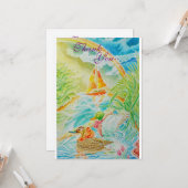 Bedankt om een constante vriend te zijn kaart (Voorkant / Achterkant in situ)