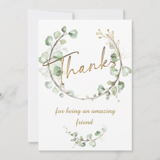 Bedankt om een geweldige vriend te zijn kaart (Voorkant)