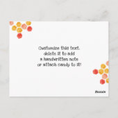 Bedankt om een goede Valentijn voor vriendenkring  Briefkaart (Achterkant)